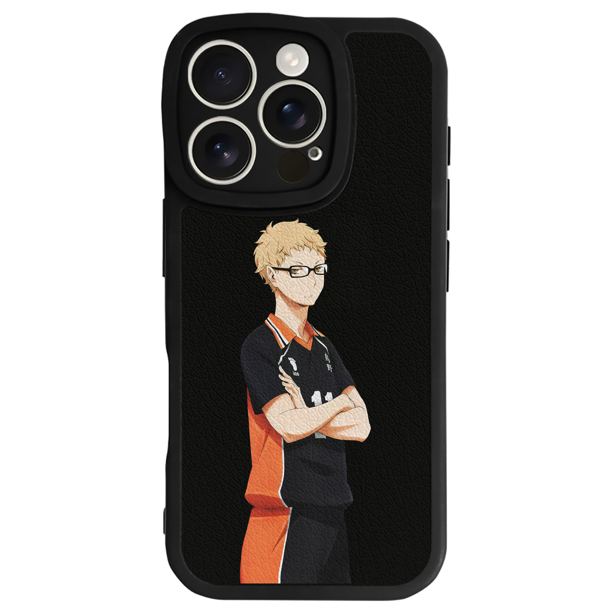 （画像用） ハイキュー!! Haikyu!! 【iPhone 16シリーズ対応】シリコンスマホケース（レザー調） 材質：シリコン